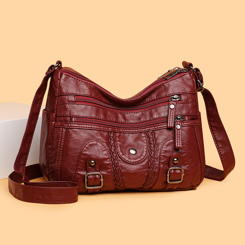 🔥 nová dámska taška s viacerými vreckami, veľká kapacita, možno nosiť na ramene alebo na tele