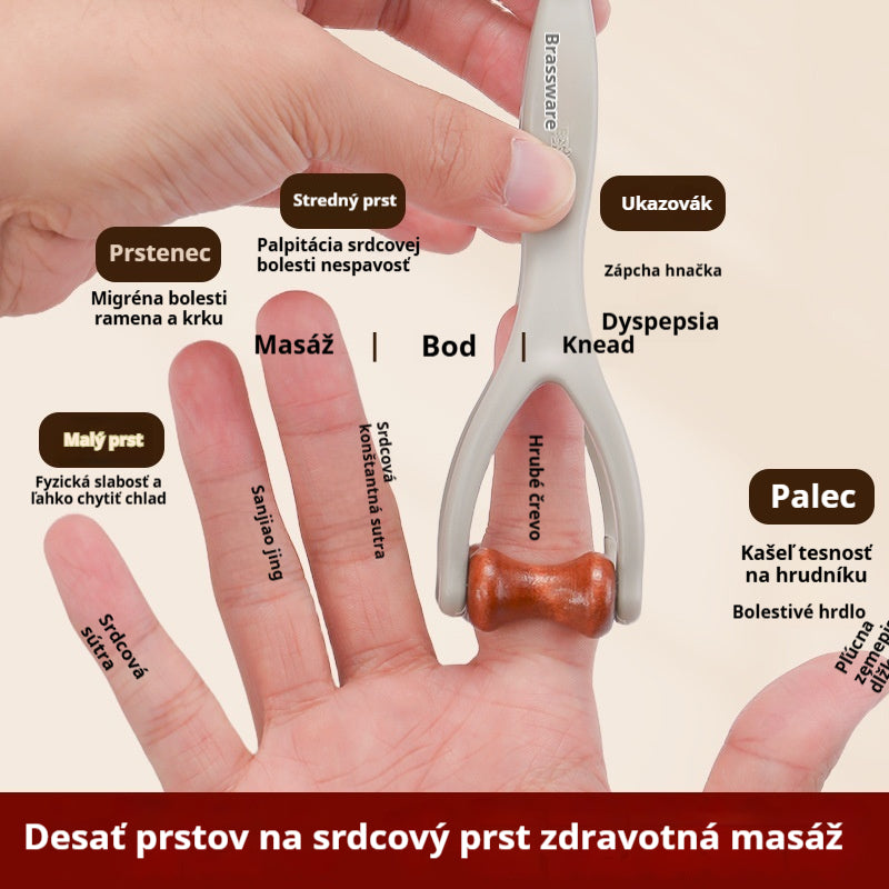 🌿 Masážny prístroj na prsty z masívneho dreva: Valčeky z prírodného dreva pomáhajú odblokovať kĺbové meridiány a zmierniť únavu rúk. 🌿