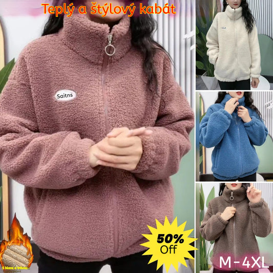 🔥【 M-4XL 】🐏 Zimné zariadenie od Fleece, bavlnená bunda, hrubá jahňacia vlnená bunda, teplá bunda