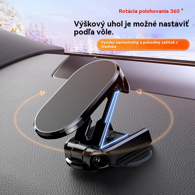 🚗Skladací 360-stupňový držiak na mobilný telefón s magnetickou prísavkou