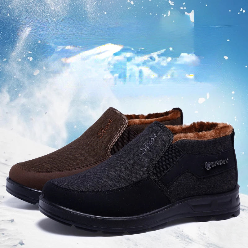 🦶【38-47】Nové pánske zimné čižmy Thickened Plus Fleece protišmykové čižmy z mäkkej bavlny