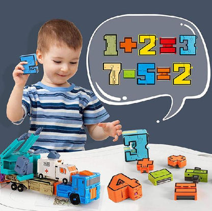 🔥🧩 [50% zľava] Transformery s abecedou a číslami pre deti – 🚗 Zábava, kreativita a učenie