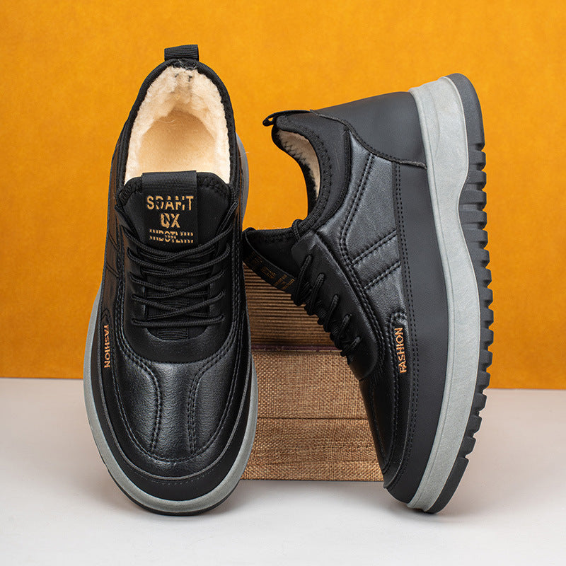 🏆Kúp 1, získaj 1 zadarmo🔥【39-45】2025 Pánska zimná ležérna športová obuv, pravá koža, vodeodolná, s mäkkou podrážkou a zamatom, nová