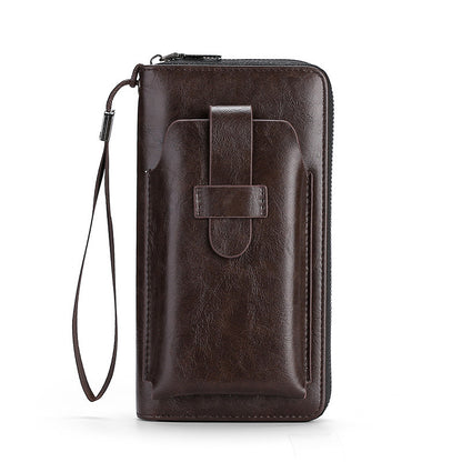 💼Nová ručne vyrobená multifunkčná pánska peňaženka z pravej kože