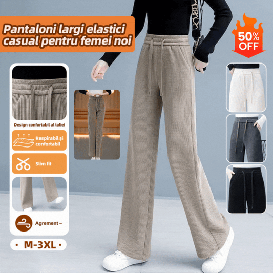 🔥🔥【M-3XL】【40-110KG】👖Nové dámske elastické voľné nohavice